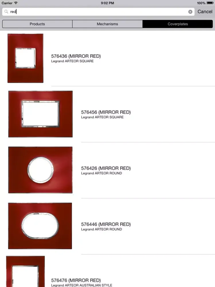 Capturas de tela do HPM Legrand Selector iPad 