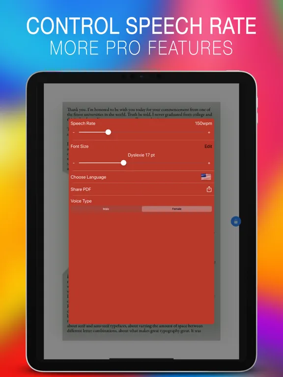 تصاویر vBookz PDF Voice Reader iPad 