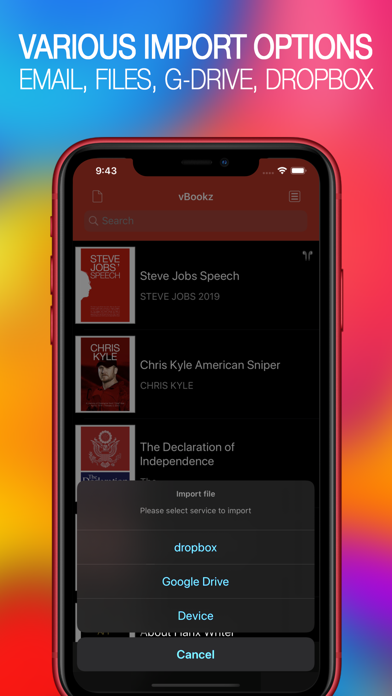 vBookz PDF Voice Reader应用截图