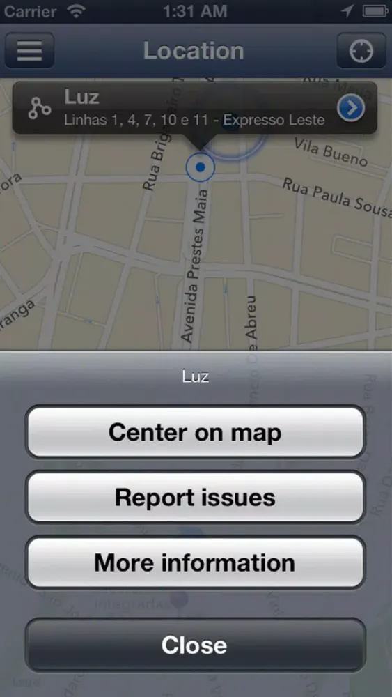 Screenshot di São Paulo Public Transportation Guide - Subway, Train and Bus
