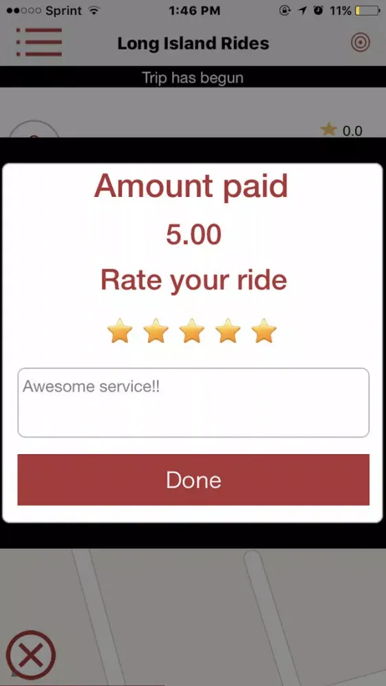 Ảnh chụp màn hình của Long Island Taxi Exchange
