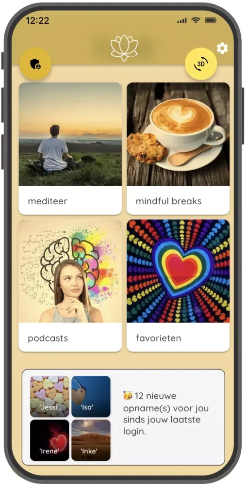 KalmteKompas - mindfulness app Screenshots