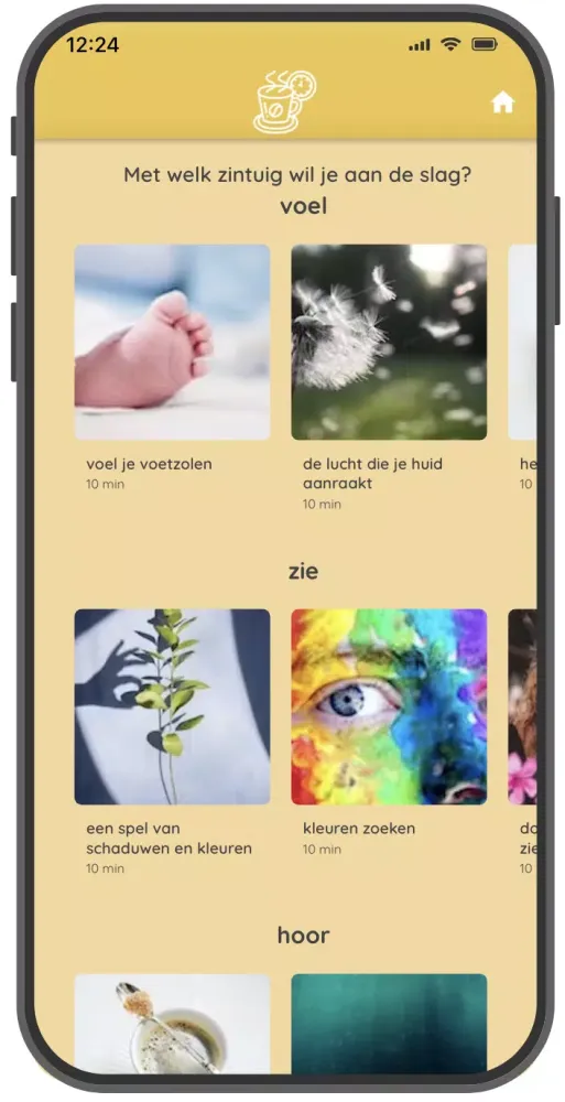 KalmteKompas - mindfulness app Screenshots