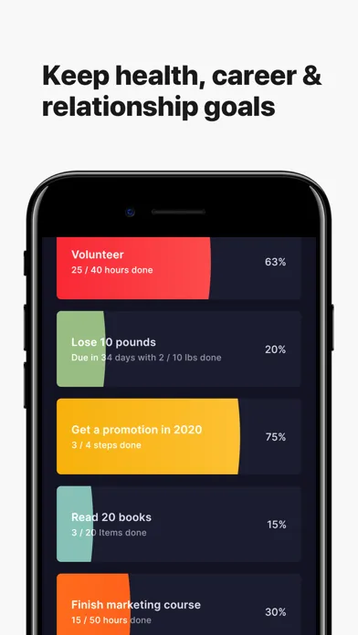 Higher Goals & Habit Tracker Screenshots