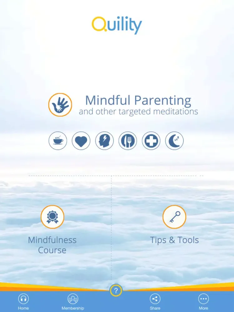Quility: Mindfulness meditation for mothers iPad 应用截图