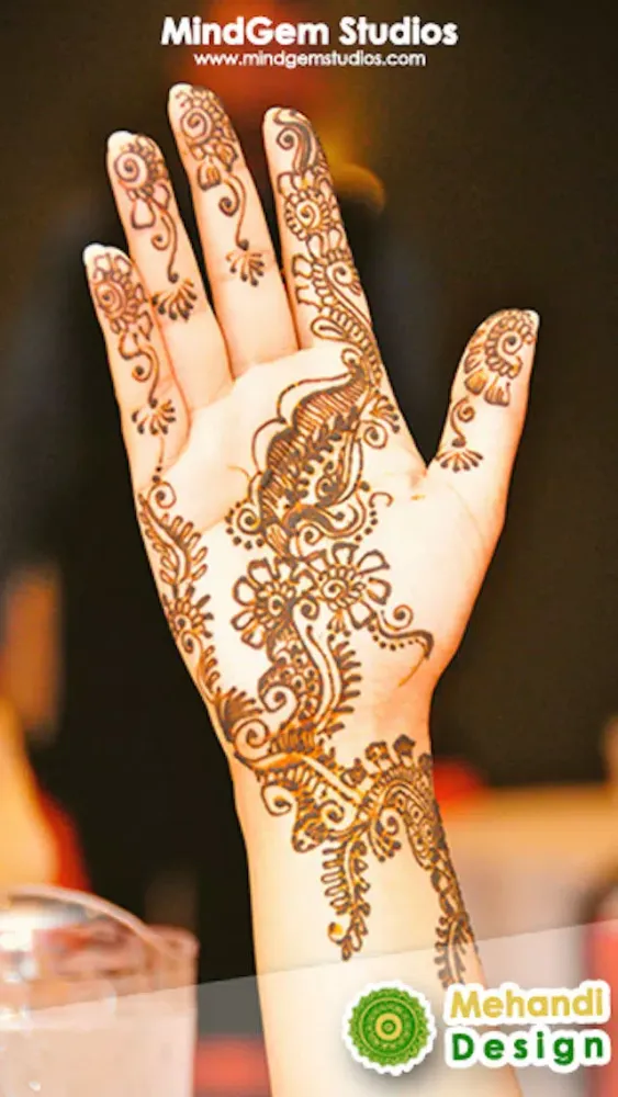 Capturas de tela do Mehndi Designs - Alkane Designs Lite