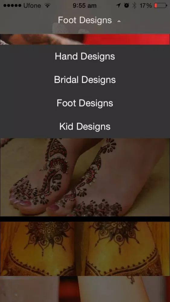Capturas de tela do Mehndi Designs - Alkane Designs Lite
