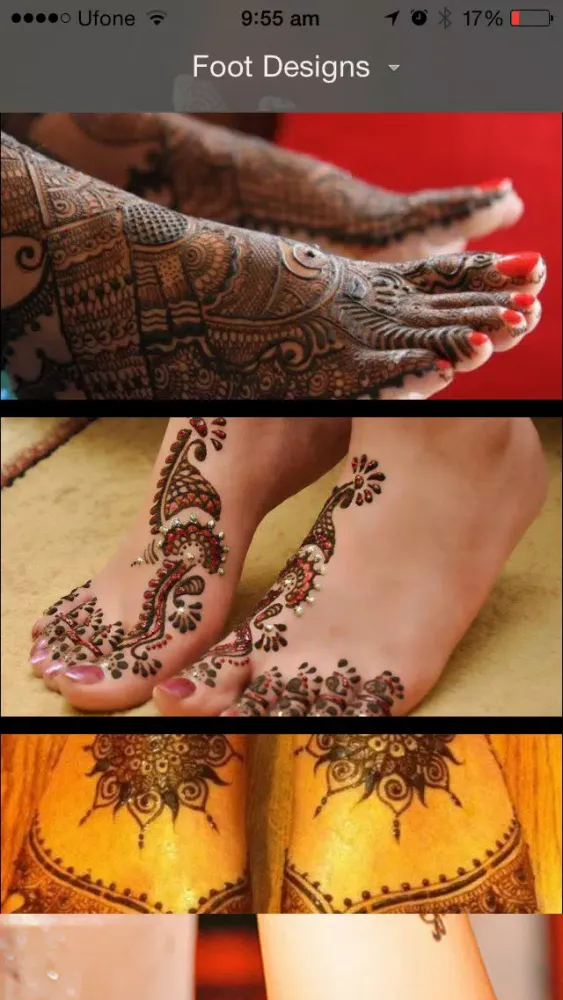 Capturas de tela do Mehndi Designs - Alkane Designs Lite