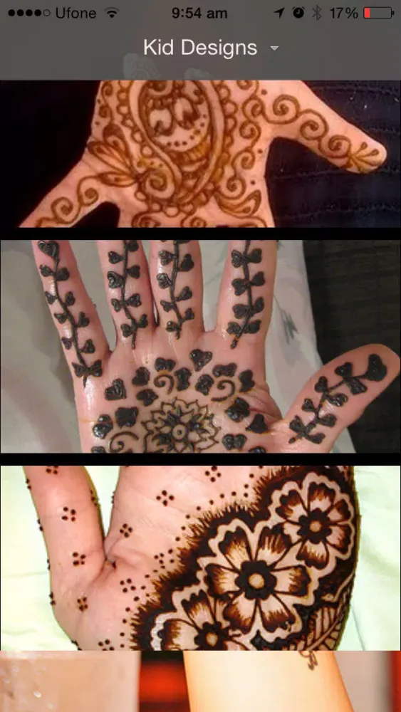Capturas de tela do Mehndi Designs - Alkane Designs Lite