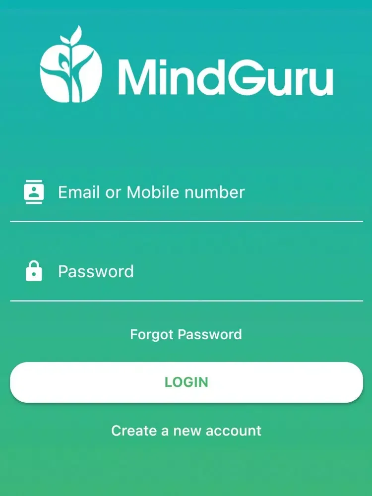 Tangkapan layar MindGuru Counseling iPad 