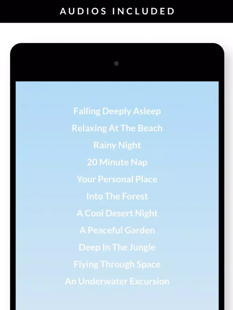 Zrzuty ekranu Deep Sleep and Relax Hypnosis iPad 