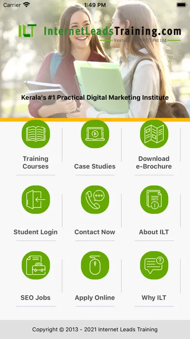 Zrzuty ekranu Internet Leads Training (ILT)