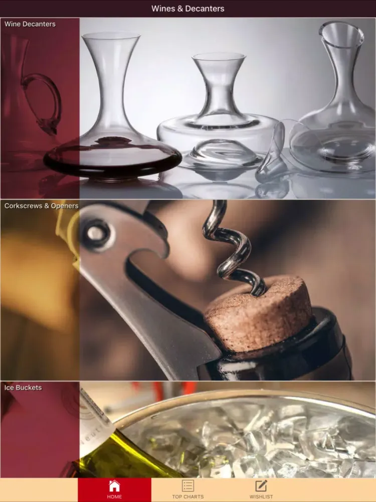 صور Wines & Decanters iPad 
