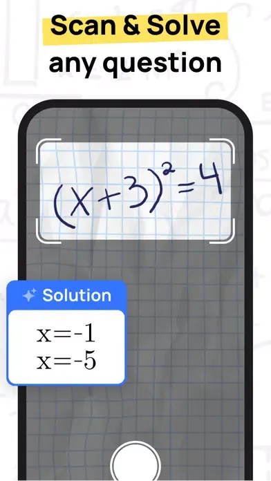 Capturas de pantalla de Algebra AI: Solve Math Problem