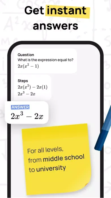 Capturas de pantalla de Algebra AI: Solve Math Problem