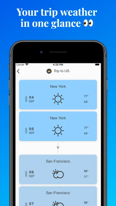 Tangkapan skrin Weather: Traveler live tracker