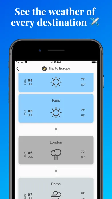 Tangkapan skrin Weather: Traveler live tracker