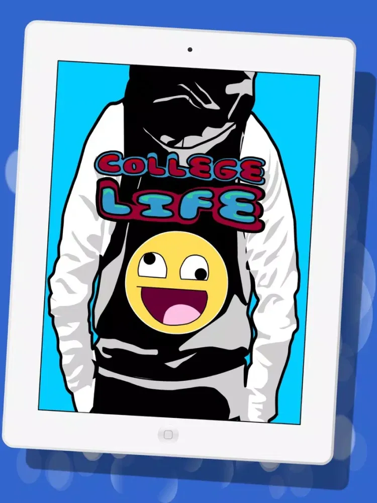 Screenshot di College Life Stickers : Freshman Edition iPad 