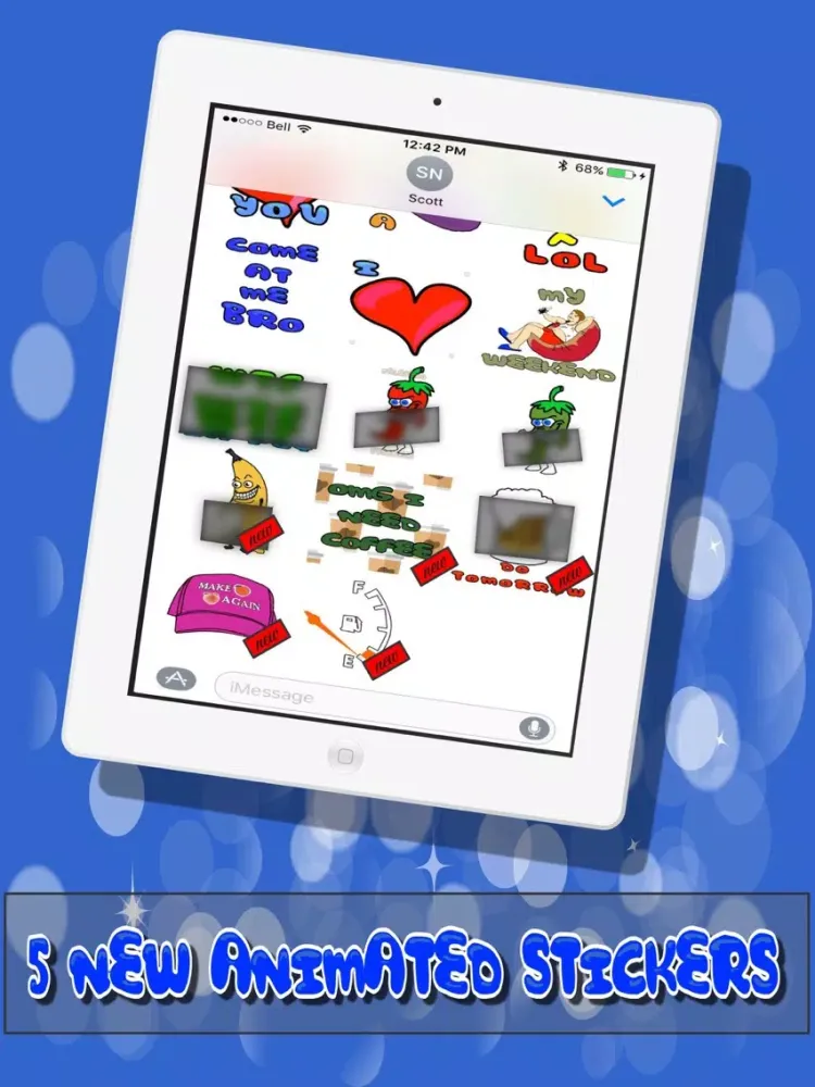 Screenshot di College Life Stickers : Freshman Edition iPad 