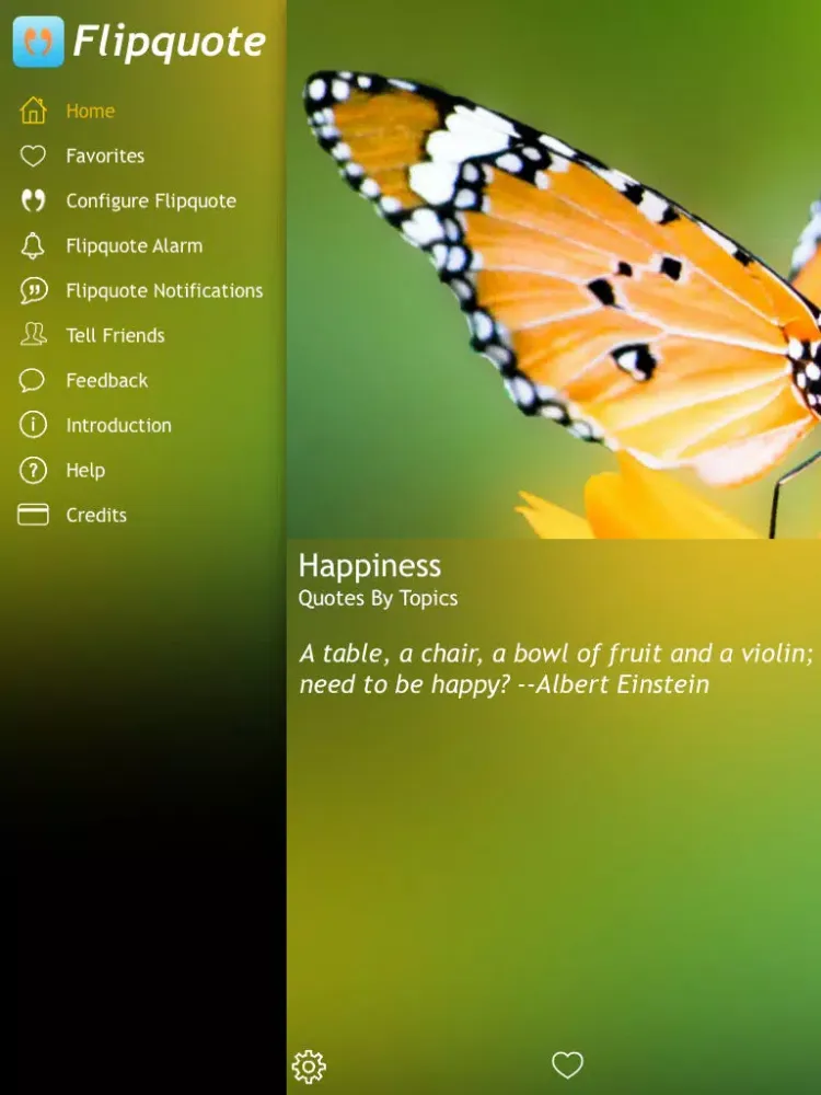 Flipquote iPad  Screenshots