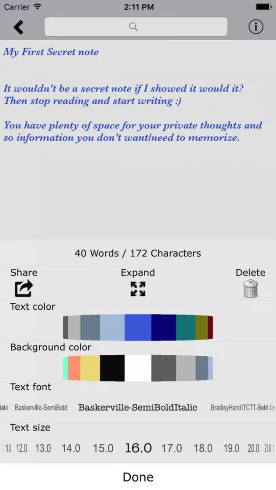 Secret Notes Screenshots
