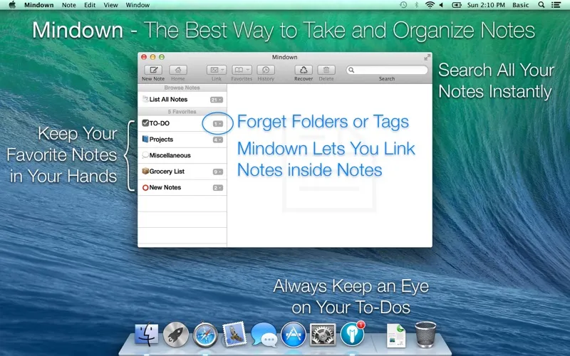 Mindown - Take Notes, Write Todos, Create Lists, and Keep it All Organized Screenshots
