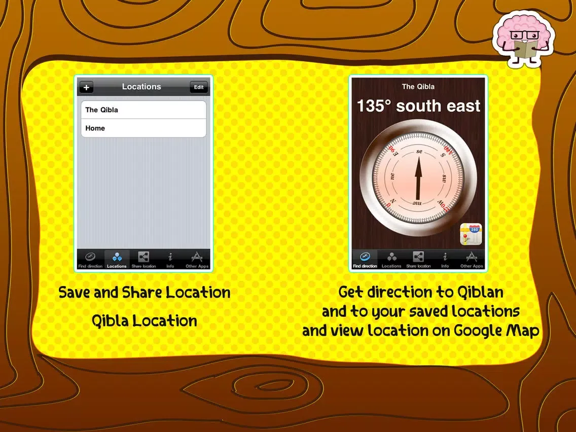 Capturas de pantalla de Qibla direction compass | share & save locations iPad 