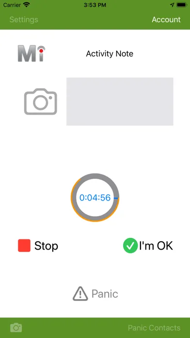 Mindr Mobile Personal Monitor Screenshots