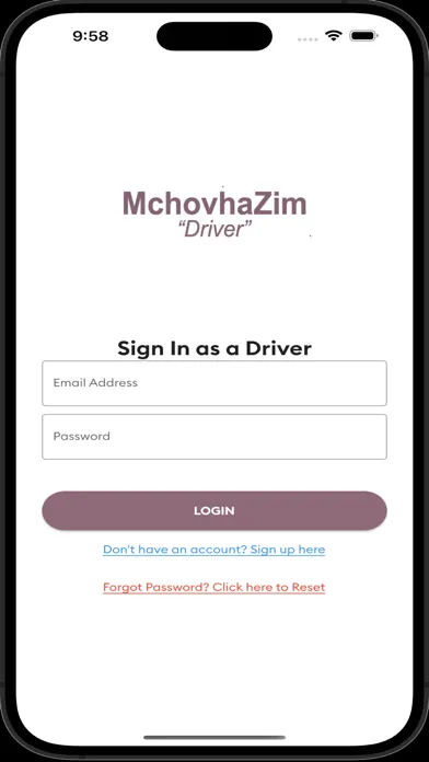 ภาพหน้าจอของ Mchovha Driver