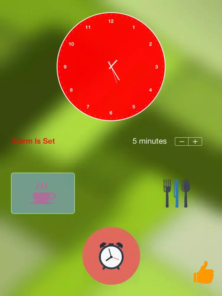 buzzer - tea and lunch break application iPad スクリーンショット