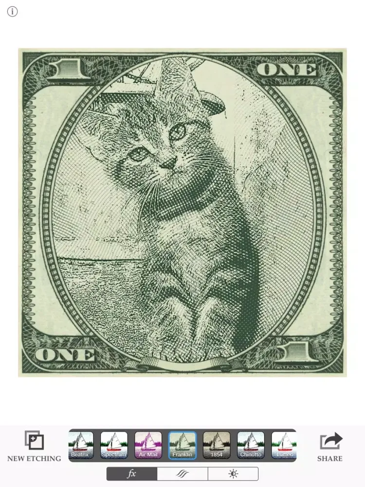 Zrzuty ekranu Etchings iPad 