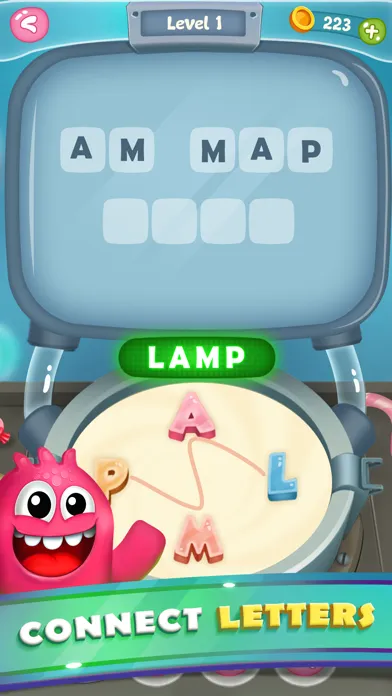 Tangkapan skrin Word Candies: Candyland Mania
