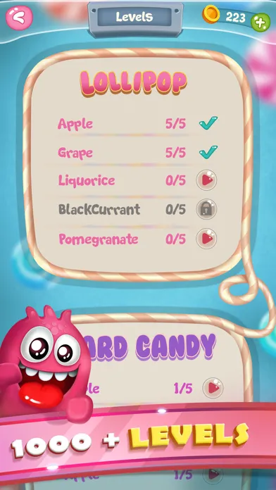 Tangkapan skrin Word Candies: Candyland Mania