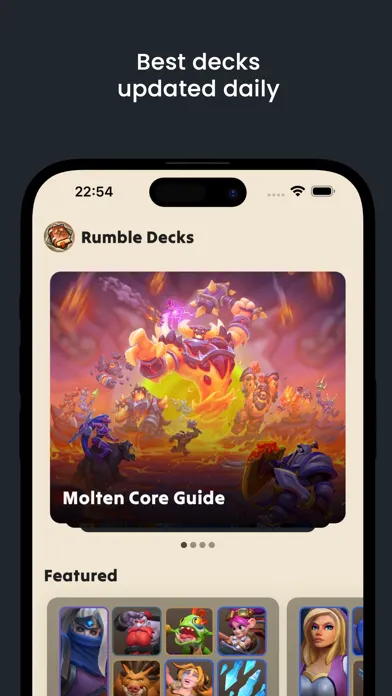 Captures d'écran de Decks for Warcraft Rumble