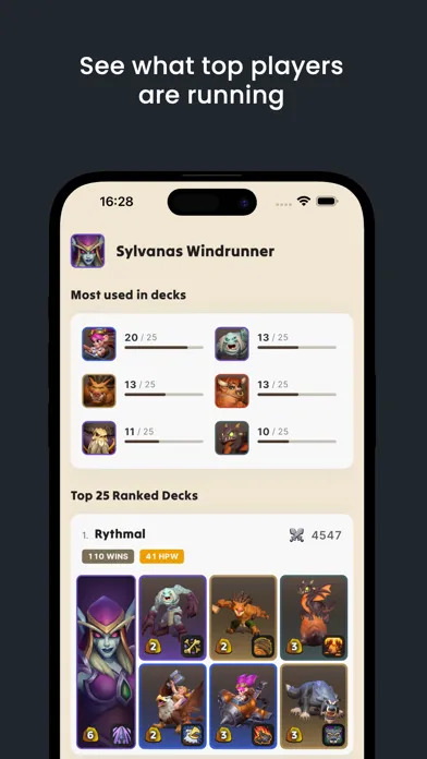 Captures d'écran de Decks for Warcraft Rumble