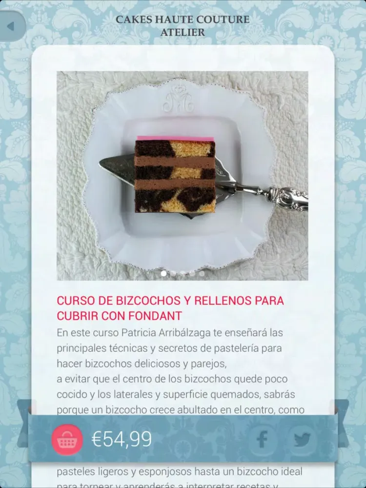 ภาพหน้าจอของ Cakes Haute Couture Atelier iPad 