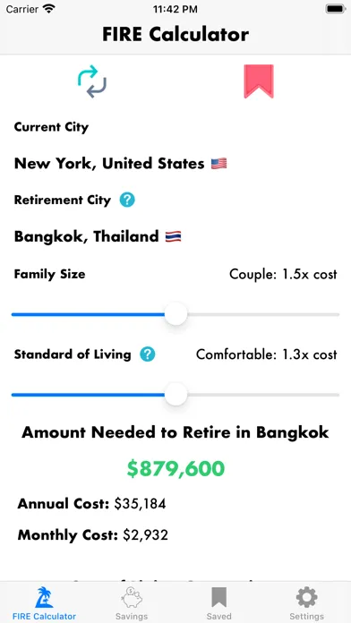 FIRE Retirement Calculator স্ক্রিনশট