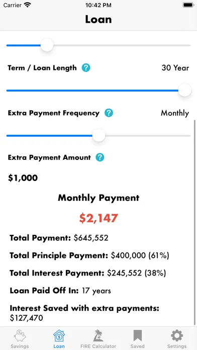 Tangkapan skrin Mortgage Calculator Plus +