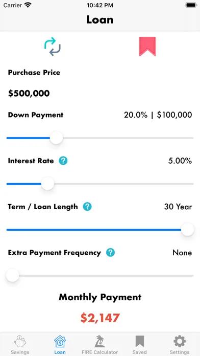 Tangkapan skrin Mortgage Calculator Plus +