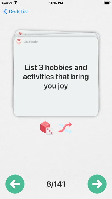 Screenshot di Reflection Cards