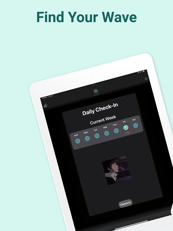 Tangkapan layar MindWave: Mental Health Care iPad 