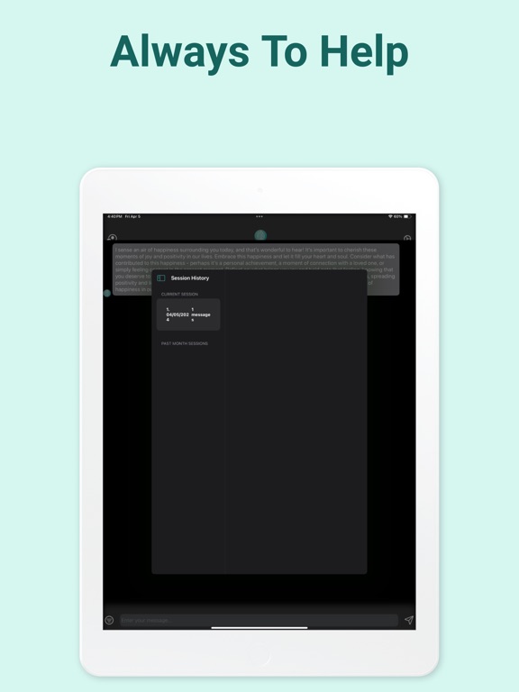 Tangkapan layar MindWave: Mental Health Care iPad 