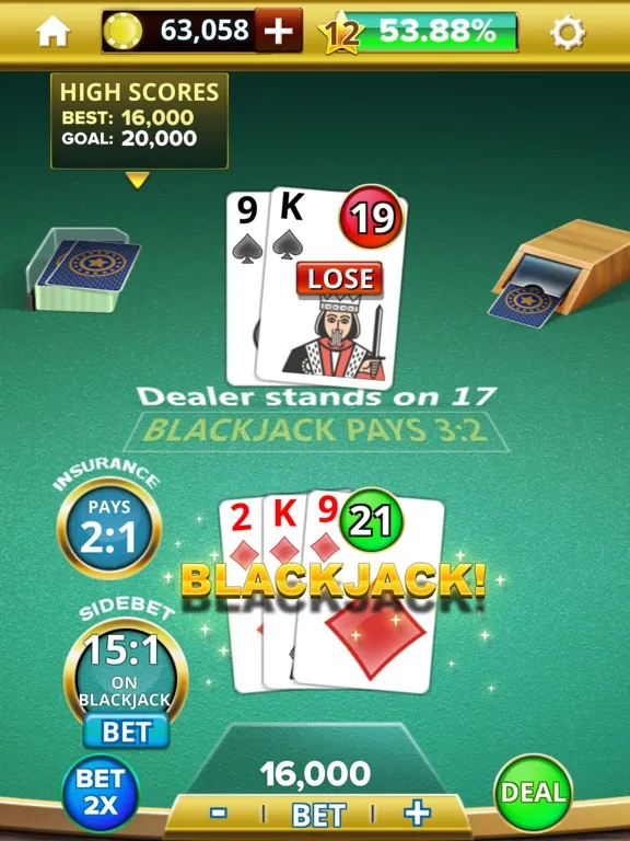 صور Blackjack 21 Casino Royale fun iPad 