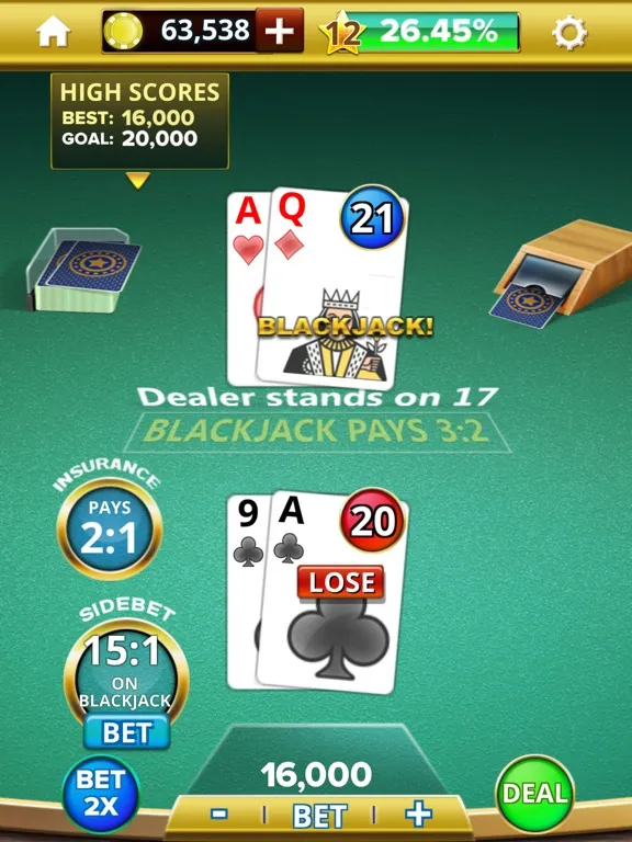 صور Blackjack 21 Casino Royale fun iPad 