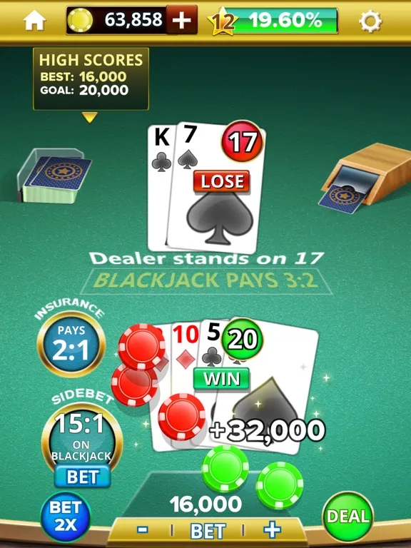 صور Blackjack 21 Casino Royale fun iPad 