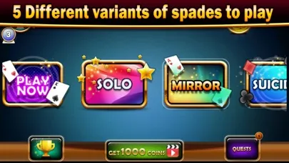 Ảnh chụp màn hình của Spades classic card offline