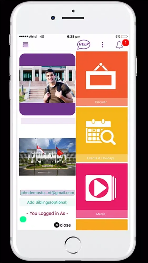 Tangkapan layar University Connect