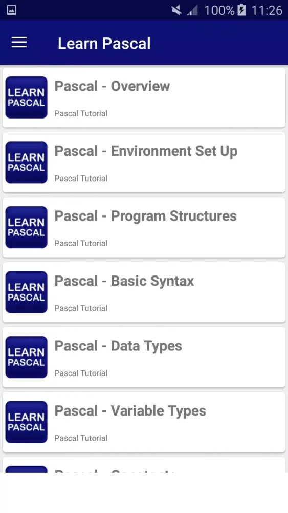 Скриншоты Learn Pascal