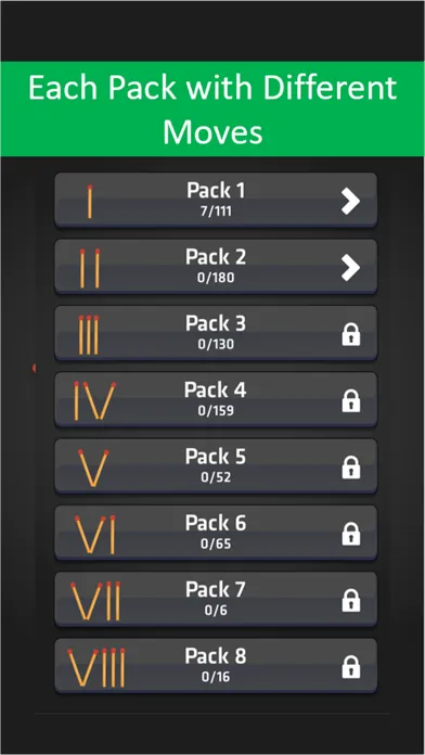 Matchstick Puzzle Game スクリーンショット