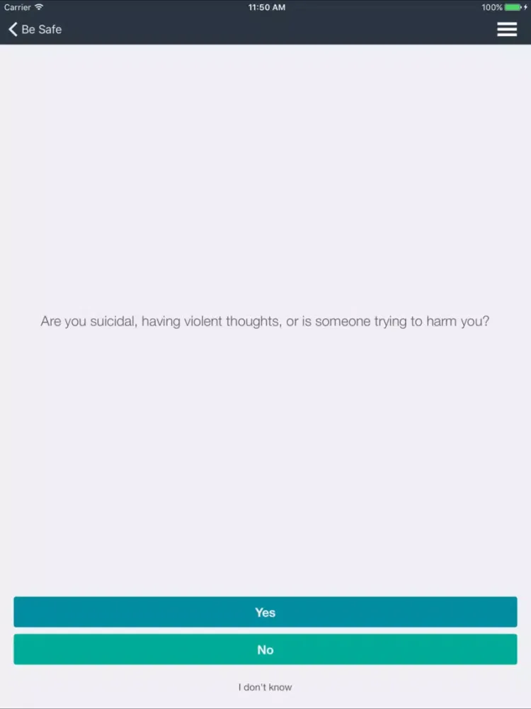 Be Safe iPad 應用截圖